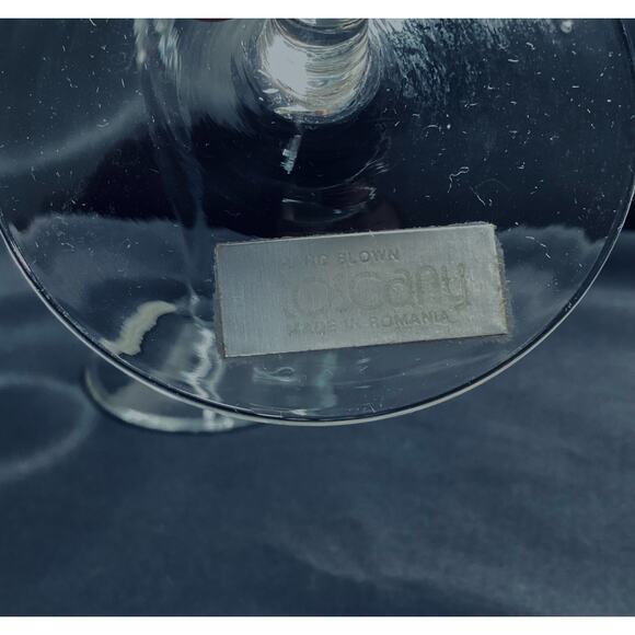 Vintage Toscany Etched Wine Glasses - Picture 3 of 4